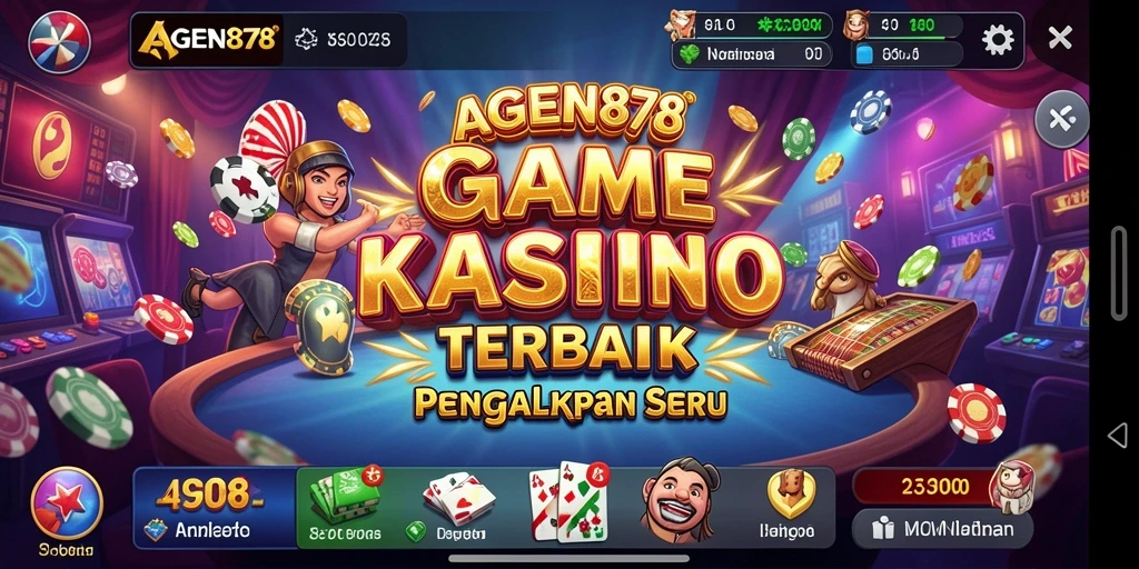 Screenshot gameplay AGEN878 menampilkan keseruan permainan Kasino yang menawan.