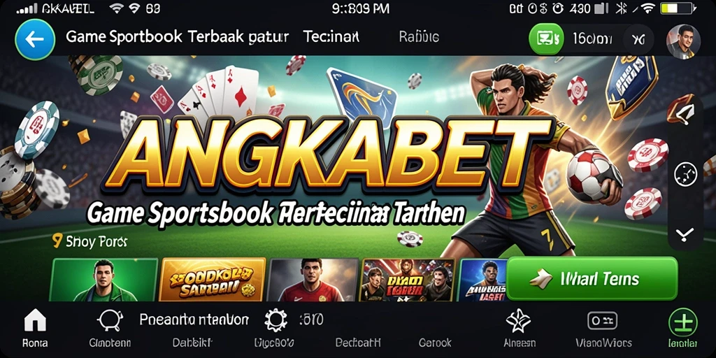 Tangkapan layar ANGKABET menampilkan antarmuka sportsbook yang menarik.