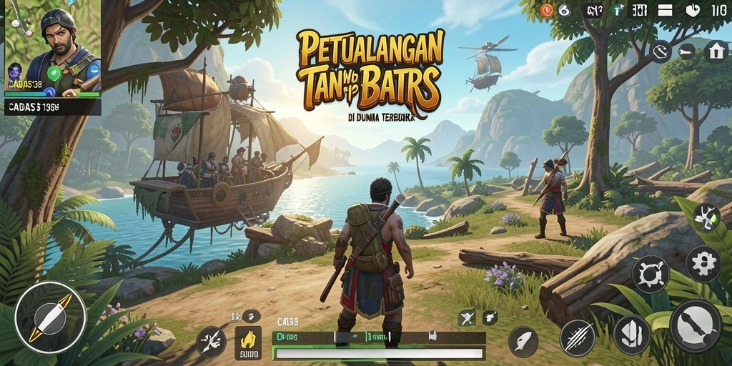 Screenshot gameplay <strong>CADAS138</strong> menunjukkan petualangan epik dalam dunia terbuka.