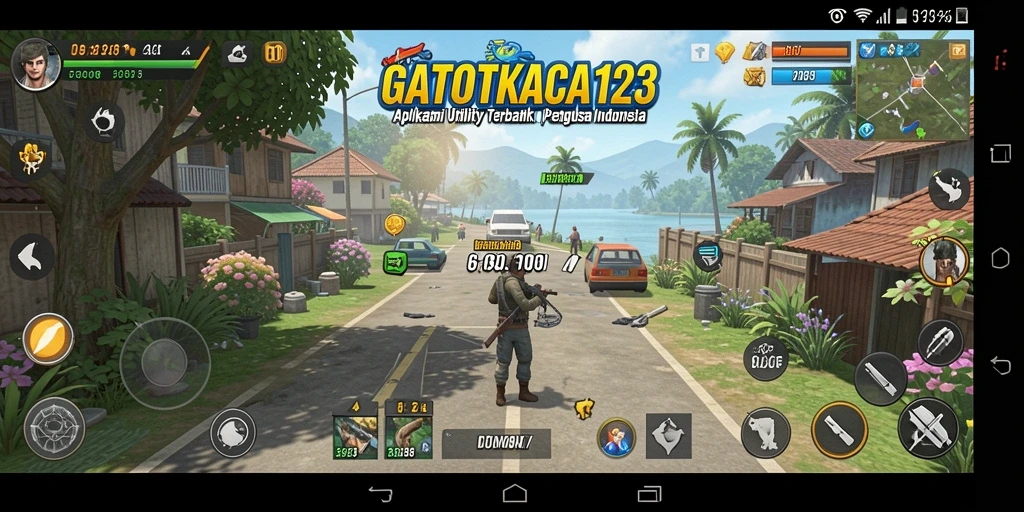 Tampilan utama GATOTKACA123 dengan fitur-fitur Utility yang canggih.