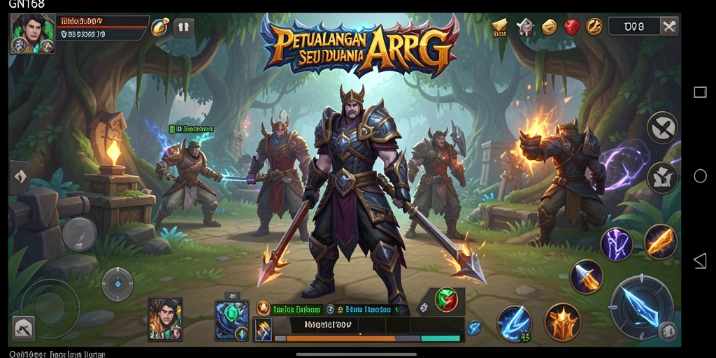 Tangkapan layar gameplay epic dari GN168 yang menampilkan pertempuran seru.