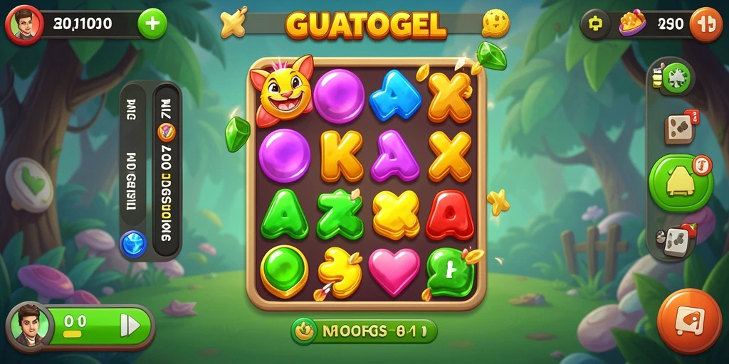 Gambaran permainan GUATOGEL yang seru dan penuh warna.