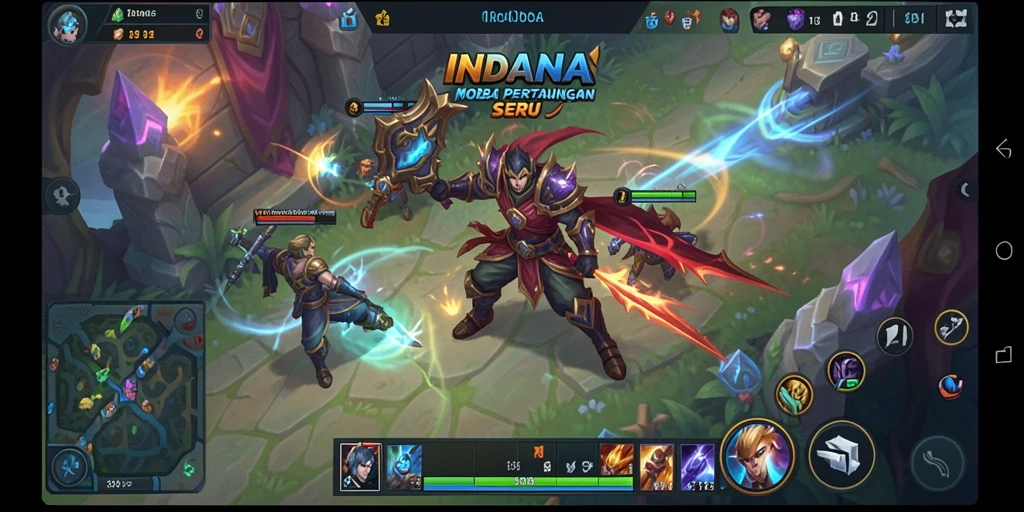 Tampilan gameplay yang mendebarkan di INDAAA.