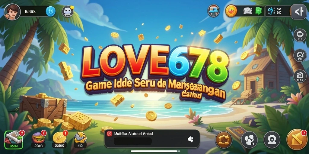 Tangkapan layar utama LOVE678 dengan tampilan gameplay Idle yang menarik.