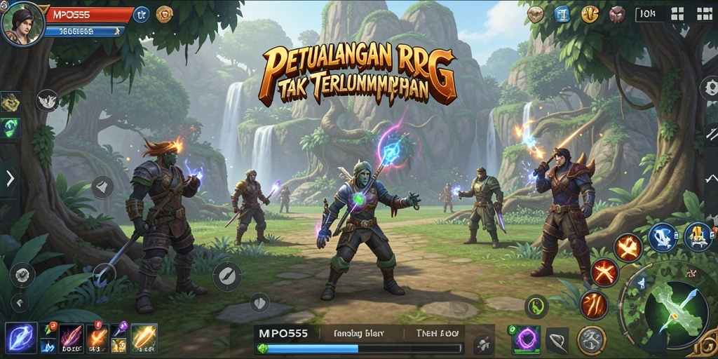 Tampilan gameplay MPO555 dengan karakter dan pertarungan yang mendebarkan.