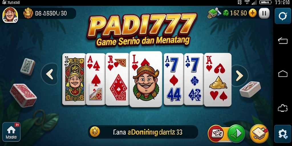 Tampilan menarik dari gameplay Domino di PADI777.