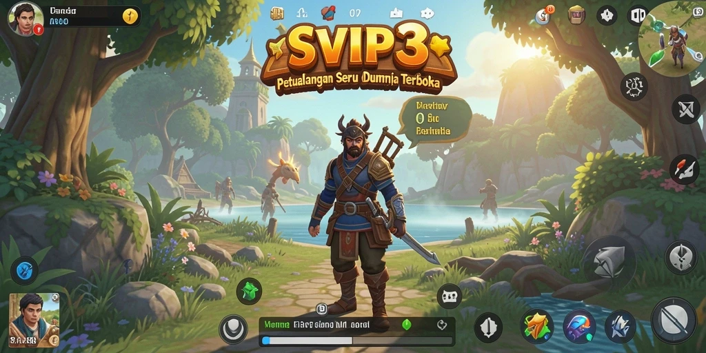 Tangkapan layar utama dari gameplay Open World yang menarik.