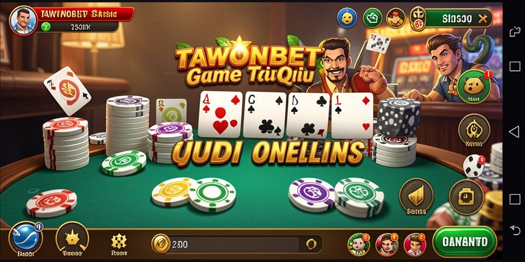 Screenshot TAWONBET menampilkan gameplay seru permainan QiuQiu.