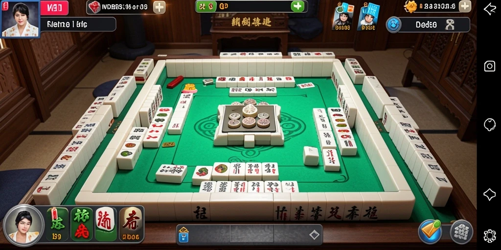 Tampilan gameplay WDBOS menampilkan papan Mahjong yang menarik dan menantang.